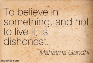 Belief and Dishonesty Gandhi